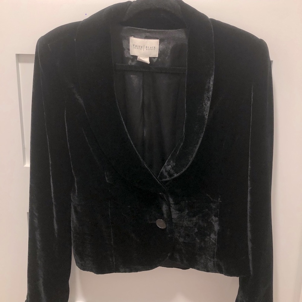 White House Black Market Velvet Blazer